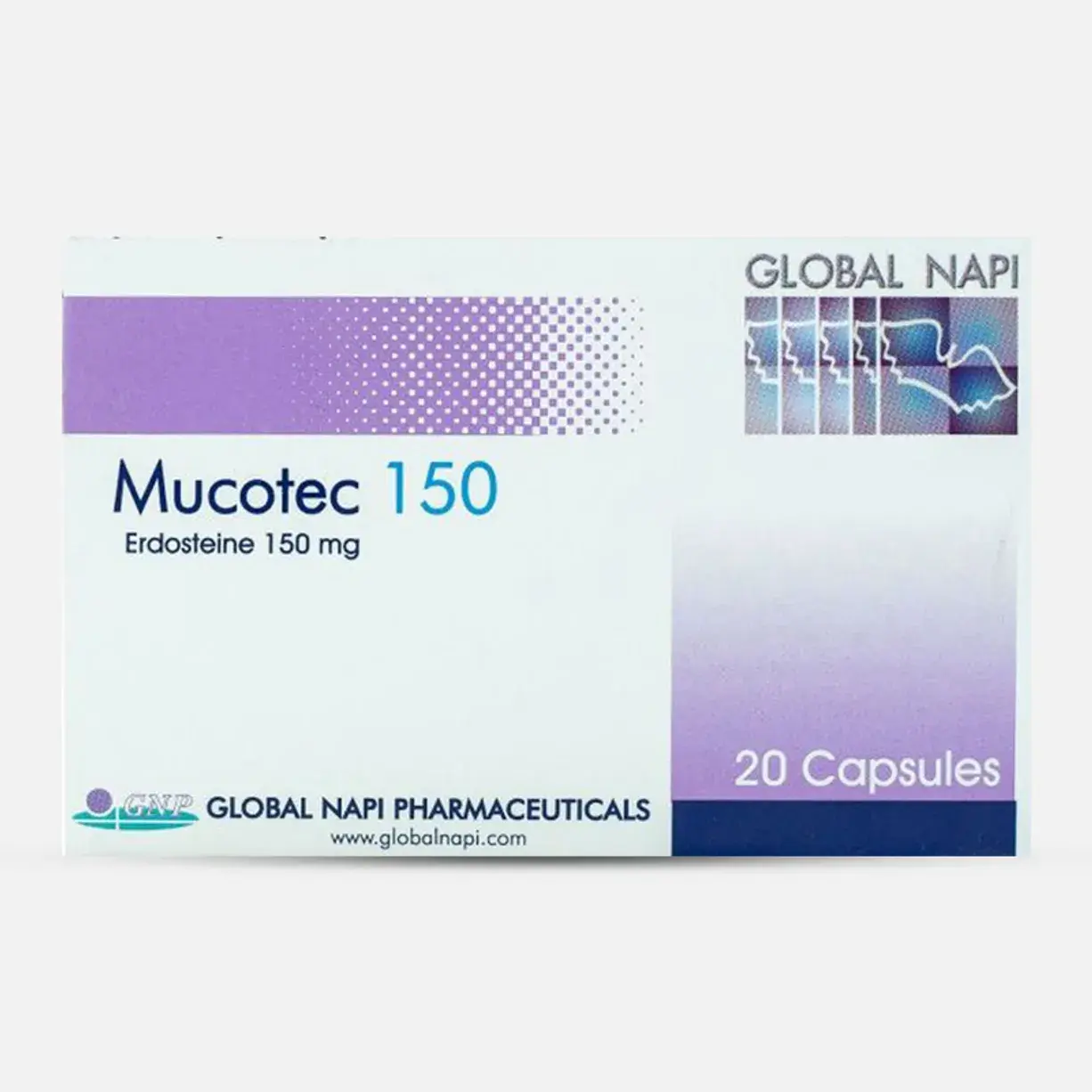 ميوكوتيك 150 مجم 20 كبسولة