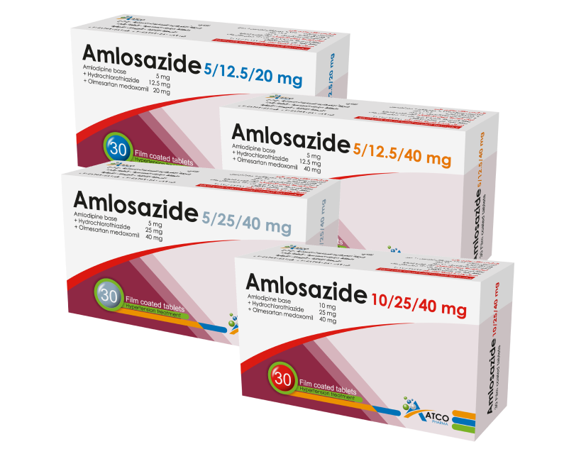 أملوسازيد 5/25/40 مجم 30 قرص
