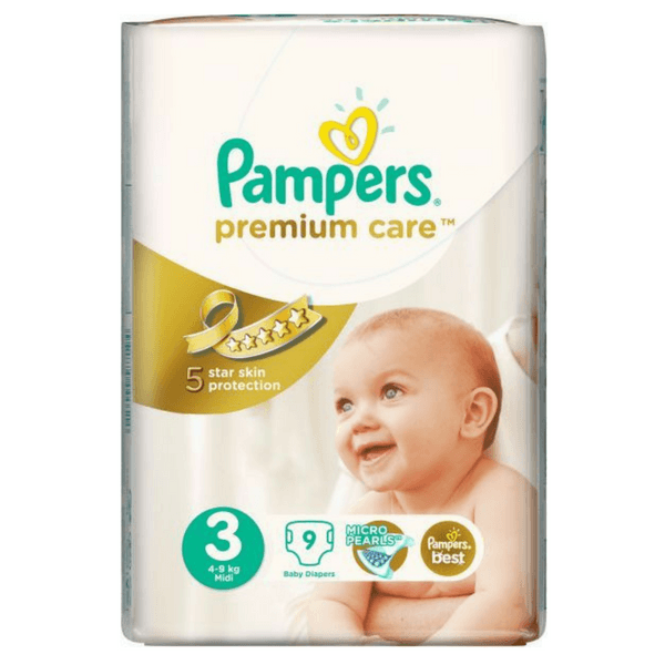 Pampers prem.Care(3) Midi 4-9k - 9 Pcs
