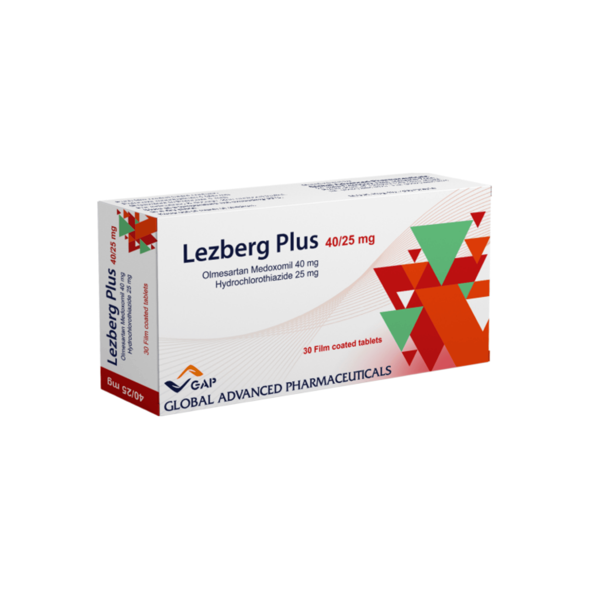 ليزبيرج بلس 40 / 25 مجم 30 قرص مغلف
