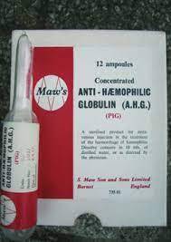 انتي-هيموفيليك جلوبيولين فيال
