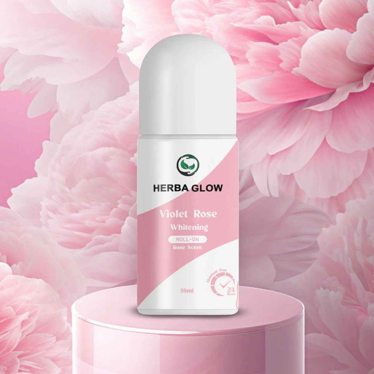 هيربال جلو روز رول اون 50 مل