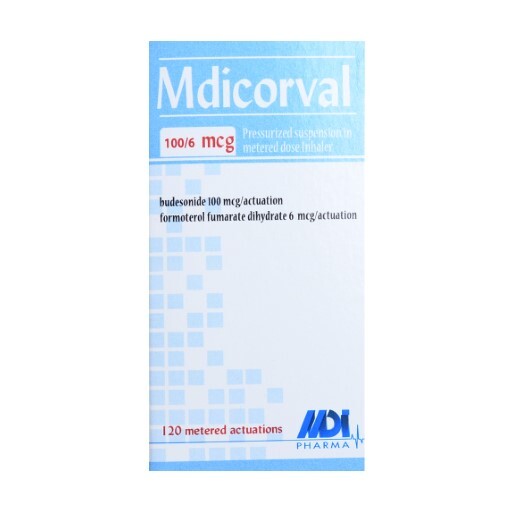 ميدكورفال 100مكجم/6مكجم 120 جرعة