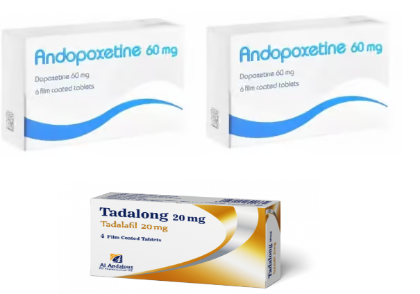 أندوبوكسيتين 60 مجم 6 أقراص (علبتين) + تادالونج 20 مجم 4 أقراص