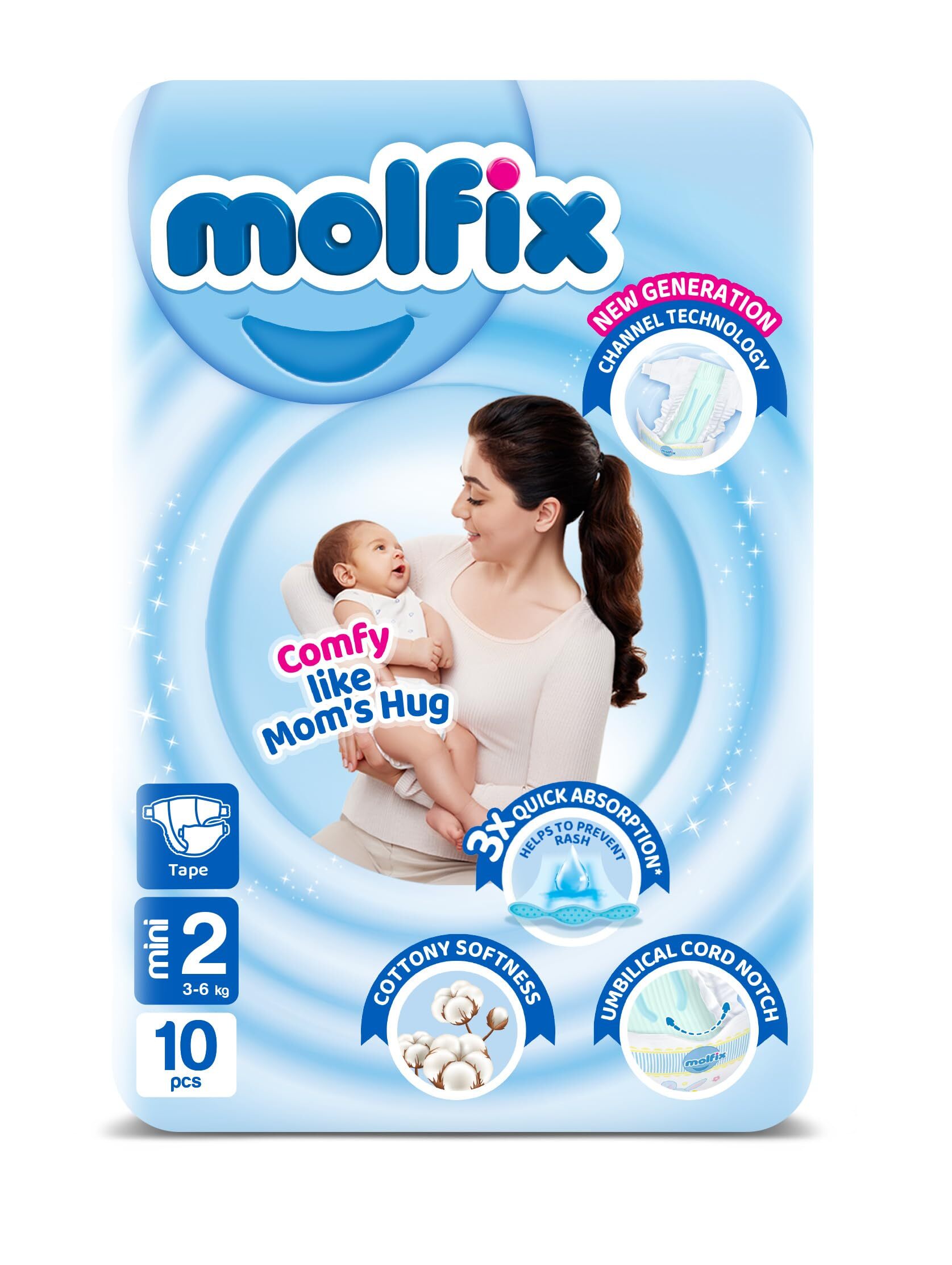 Molfix 2 Mini (3-6KG) - 10 Pcs
