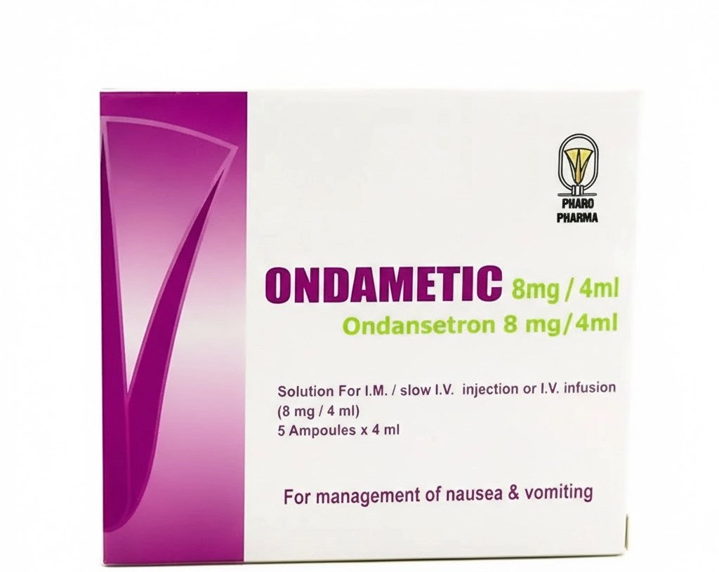 أونداميتيك 8 مجم/4 مل – 5 أمبولة