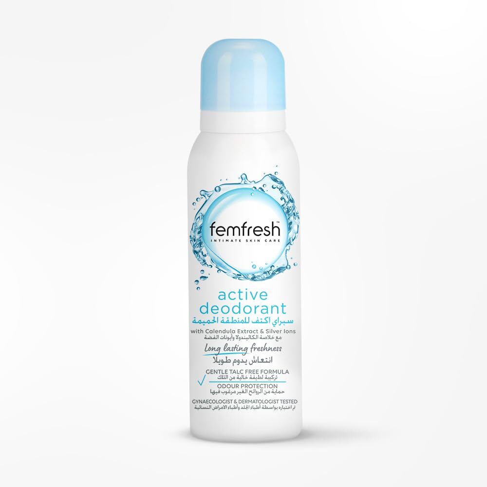 فيمفرش بخاخ سبراي اكتيف منعش للمناطق الحميمه , 125مل