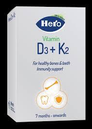 هيرو فيتامين د3 + ك2 نقط بالفم