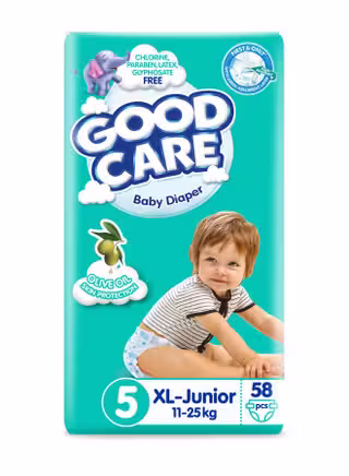جود كير جونيور اس لارج مقاس 5 - 58 حفاضة