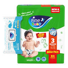 أوفر فاين بيبي مقاس 3 -80 حفاضه
