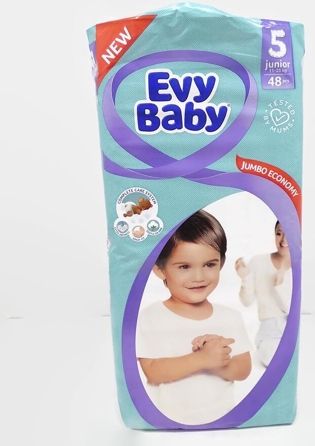 Evy Baby Size 5 Junior 48 Pcs
